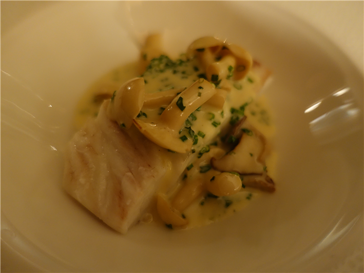 turbot with mushrooms